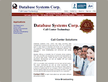 Tablet Screenshot of databasesystemscorp.com